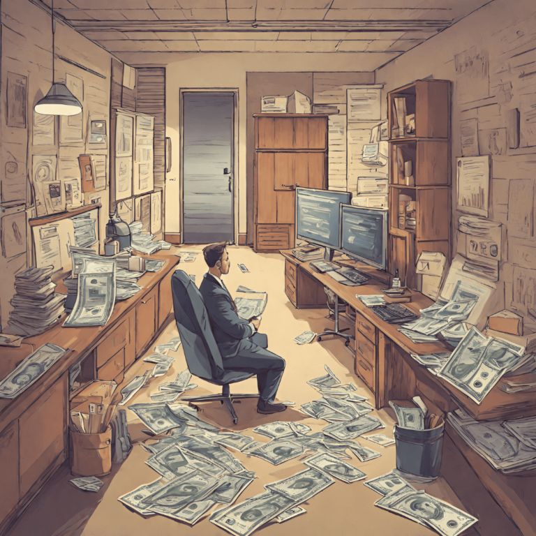 corporate guy doing side hustle