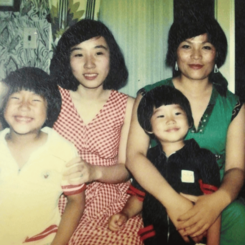 me and mom