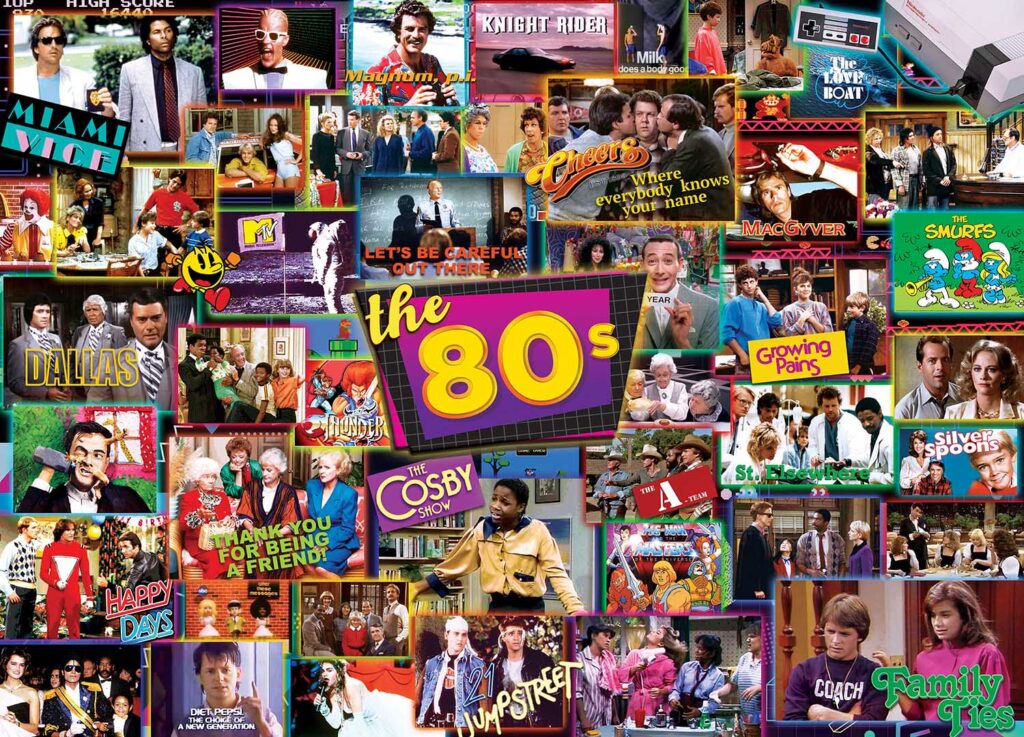 80s collage